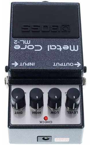 Boss Pedal Efecto Distorsión Metal Core Ml2 Color Negro