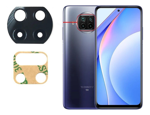 Vidrio Visor Cámara Trasera Lente Para Xiaomi Mi 10t Lite