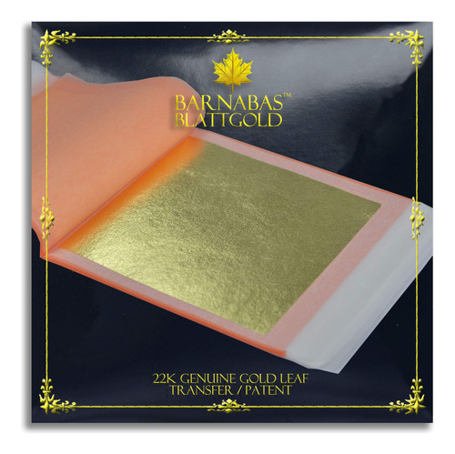 Barnabas Blattgold: Hojas De Hojas De Oro Genuino De 22 Quil