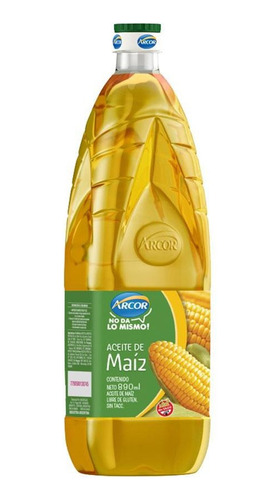 Aceite De Maiz Arcor Botella 890cc Pack 3 Unidades