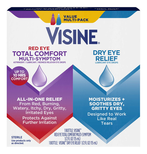 Visine Red Eye Total Comfort Multi-symptom & Dry Eye Relief