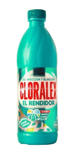Caja Cloro Cloralex 20 Botellas De 500 Ml.