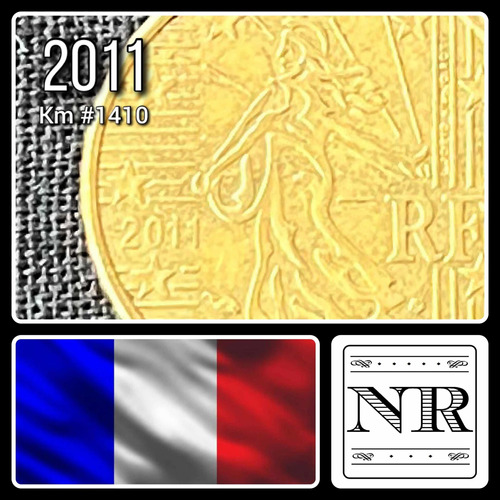 Francia - 10 Euro Cent - Año 2011 - Km #1410 - Sembradora