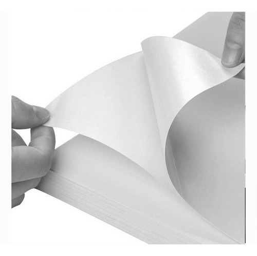 Papel Adhesivo Brillante, Mate, Doble Carta 200 Hojas Fasson Color Blanco Mate