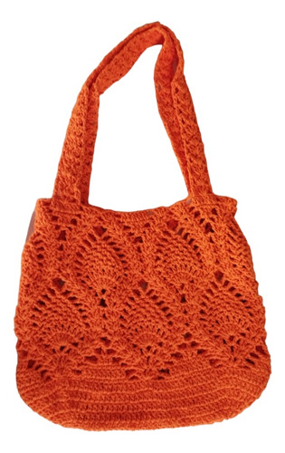 Bolsa De Crochê Em Fio De Algodão 
