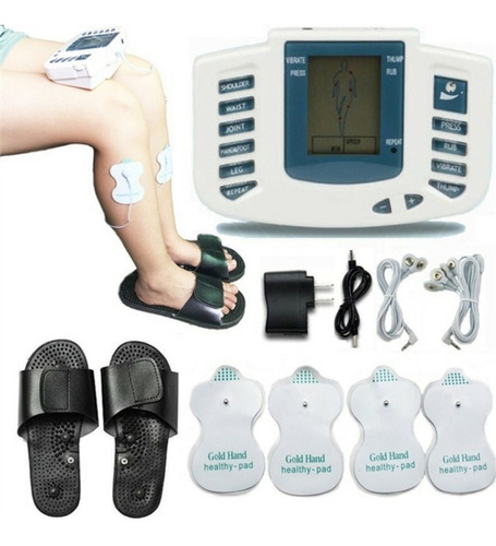 Imagem 1 de 4 de Aparelho Tens Digital Fisioterapia Massagem Com Chinelo Mass