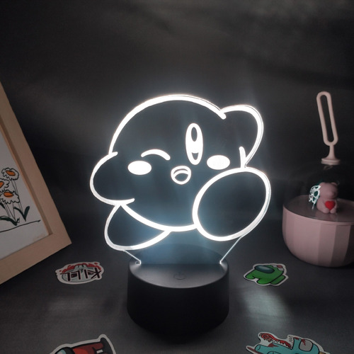 Nintendo Juego Kirbys 3d Led Rgb Luz De Noche Colorido Birth