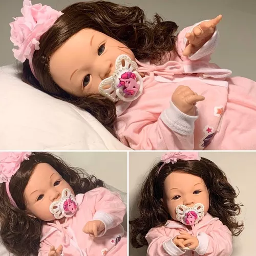 Bebê Reborn Boneca Recém Nascida Menina Com Acessórios