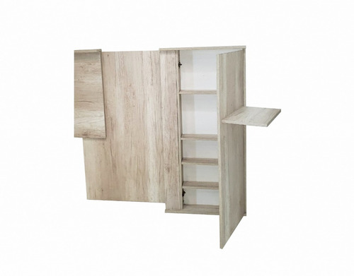 Imagen 4 de 7 de Respaldo Sommier Cama Compartimiento Guardado Estante 3013t+