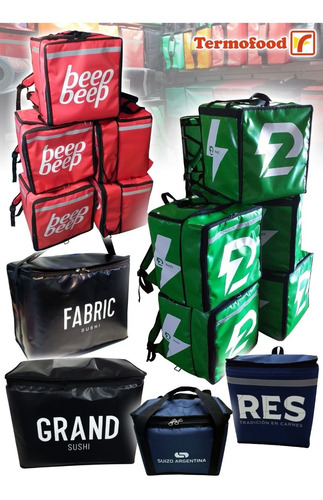 Bolso Termico Delivery De Pizzas P/ 8 Cajas -extra Grandes!