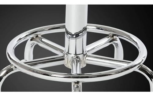 Taburete De Acero Inoxidable Base Ajustable Rotación De 360°
