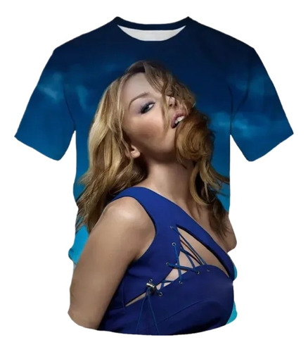 Camiseta De Manga Corta Con Estampado 3d De Kylie Minogue