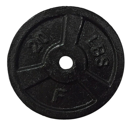 Disco 20lb Hierro Mancuerna Barra  Pesa Gym 2.5cm Centro