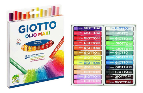Crayones Pastel Al Oleo Giotto Olio Maxi X24 293100