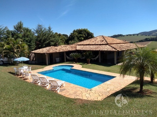 Imagem 2 de 30 de Belíssima Chácara À Venda No Portal São Marcelo Em Bragança Paulista - A/c 250m² Terreno De 1.200 M², Avarandada, Toda Mobiliada , Lazer. - Ch00137 - 71104662