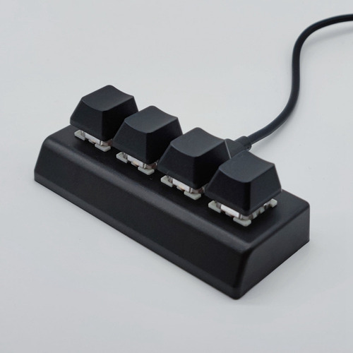Teclado Programable De 4 Teclas, Interruptor Rojo, Ctrl, C,