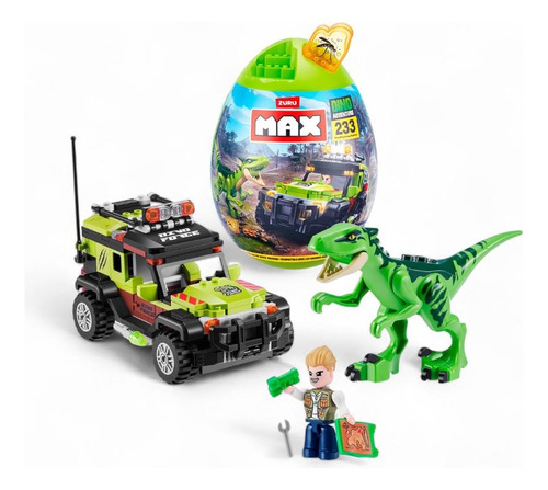 Set Construcción Max Dino Escape En Huevo
