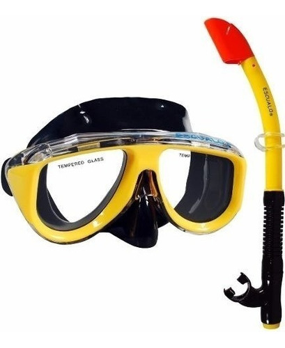 Combo Mascara Y Snorkel Combinado - Escualo Modelo Coral