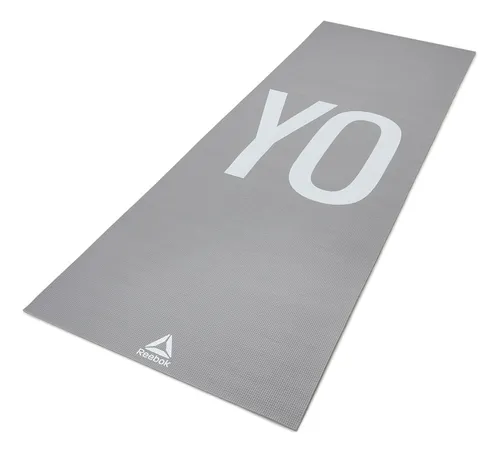 Colchoneta Yoga Mat 4mm Reversible Gris Reebok  Reebok