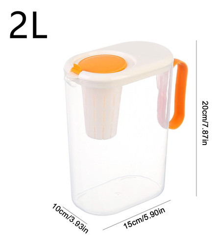 Jarra Con Tapa Jarra De Agua Jarra Transparente De 2 Litros