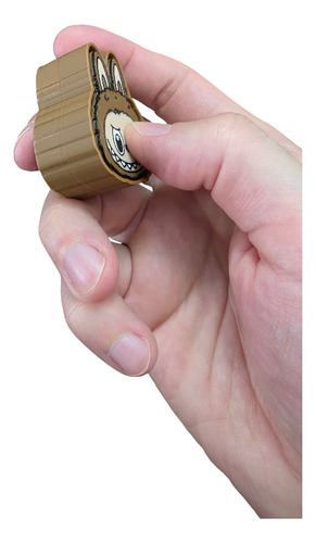 Clicker Antiestrés Labubu Fidget Kawaii Toy Sensorial Marrón Claro