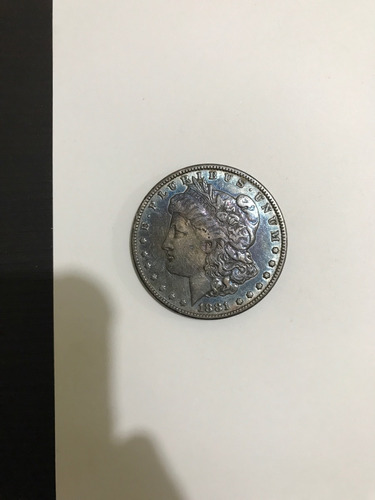 Morgan Dollar 1881,  (con Patina)