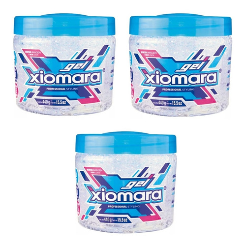 Gel Fijador Xiomara Sábila Y Aloe 440 G 3pack