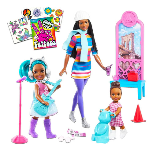Barbie Sisters Molls Set - Bundle De 3 Muñecas Con Barbie Ch