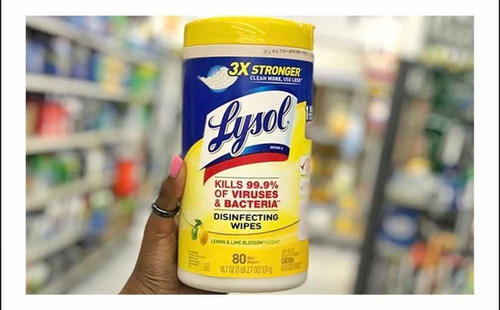 Toallitas Lysol X 80 Unidades Importadas