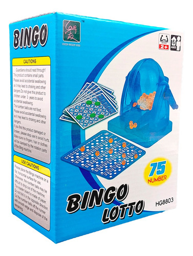  Juego De Mesa Bingo Loto 75 Números Clasico 