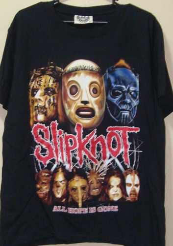 Polo Slipknot L Importado Aerosmith Metallica Ac Dc Stones 