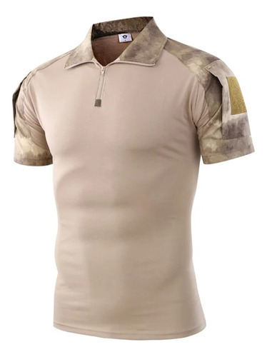 Camiseta Táctica Militar De Manga Corta Para Hombre, Camufla