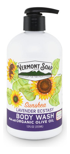 Vermont Soap Gel De Bano, Gel Natural Con Manteca De Karite,