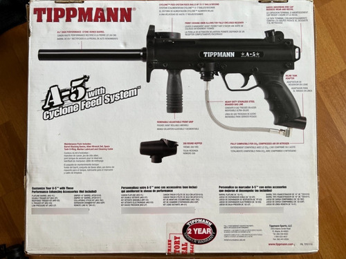 Imagen 6 de 7 de Tippmann A-5 A5 Was E Paintball Marcador Flatline Sniper Set