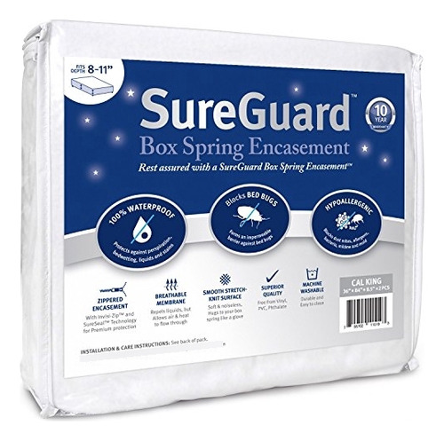 Split Cal King Sureguard Box Spring Encasement Set