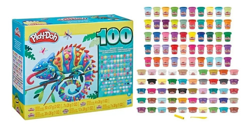 Set De Masas Play-doh 100 Colores Diferentes +3