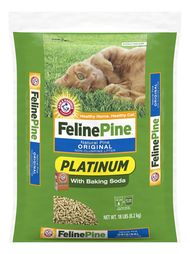 Feline Pine Platinum - Arena Para Gatos No Aglutinante, 18 .