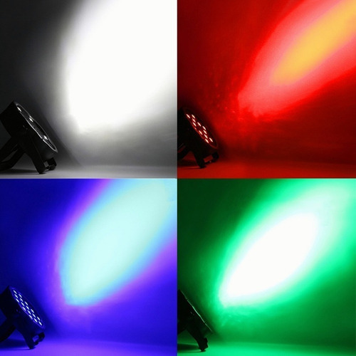 Cañón Led Rgb Rhythm Dmx Multicolor De 54 W, 2 Unidades