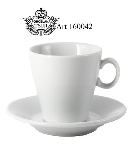 Juego Taza Cafe Jarro Americano Y Plato Porcelana Tsuji 1600