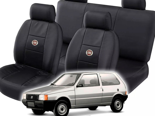 Imagem 1 de 4 de Capa De Bancos Couro P/ Fiat Uno Mille 87 88 89 90 91 92