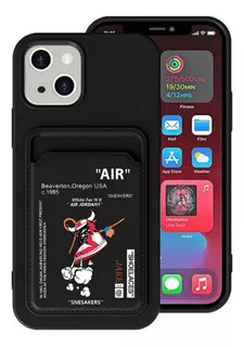 Capa Air Jordan Sneaker Com Porta Cartao Capinha Para iPhone