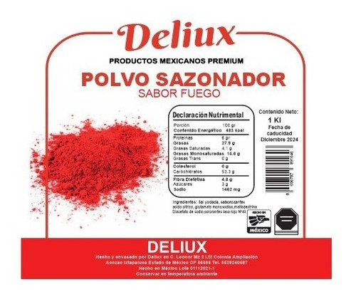 Takis Fuego Sazonador 1 Kilo Excelente Calidad