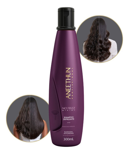 Shampoo No Frizz System Controle Volume Aneethun