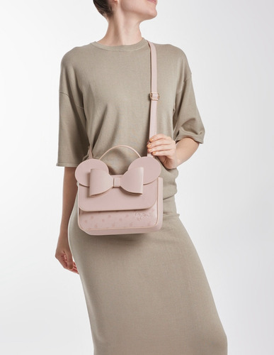 Bolsa Crossbody Mujer Minnie Wcapsule Rosa Claro Hbtelium3cw Acabado De Los Herrajes Níquel Diseño De La Tela Gráfico