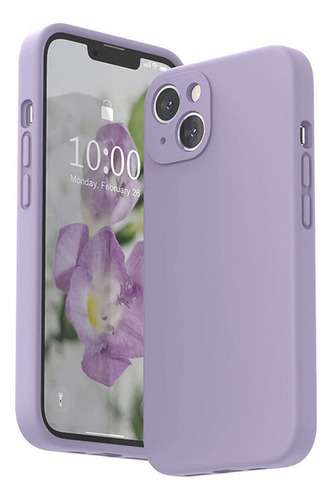 Capa Capinha Para iPhone 14 14 Pro Max Plus Silicone Premium Cor Lavanda iPhone 14 Plus