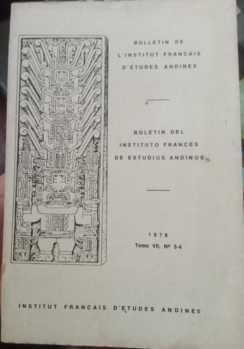 Boletín Del Instituto Francés De Estudios Andinos - Tomo 7