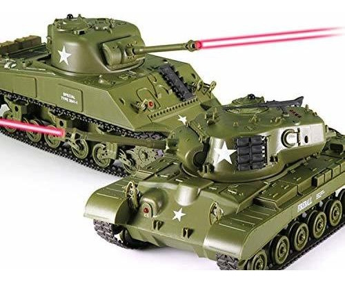 Sherman Vs Pershing Infrarrojos Battle Tanks 2 Set Comb...