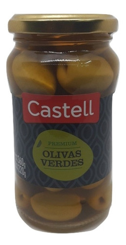 Aceitunas Verdes Arauco Castell En Salmuera 360g. - Sin Tacc