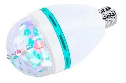 Lámpara Luz Led Luces Rgb Bola Giratoria Colores Discoteca