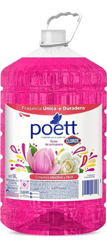 Limpiador Líquido Poett Flores De Primavera 9 Lt